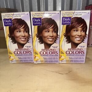 Lot of 3 SoftSheen Carson Dark & Lovely Reviving Colors #393 SPICY AUBURN